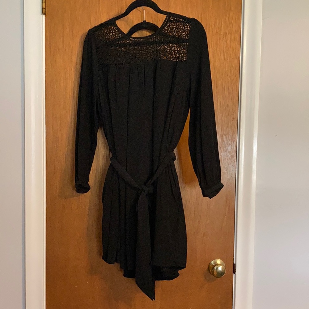 Gap large black tunic dress with pockets